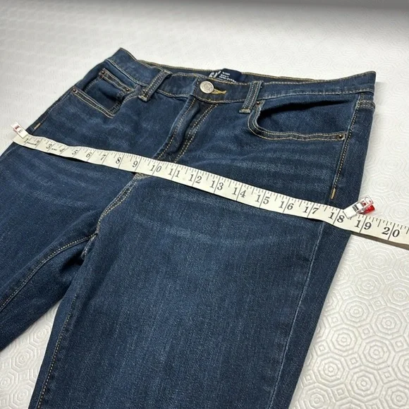 Gap Dark Wash Boot Cut Raw Hem Denim Jeans Size 6/28 Regular - Picture 10 of 13